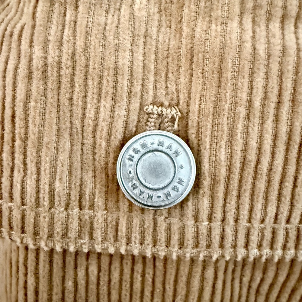 Men’s XS H&M Teddy Lined Sherpa Corduroy Jacket - Picture 9 of 11